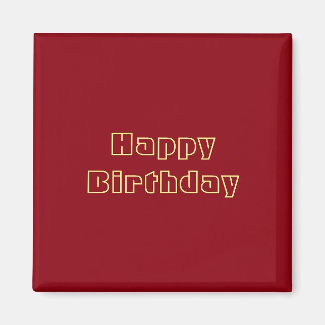 Happy Birthday Magnet (Front)