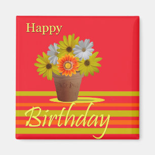 Happy birthday magnet