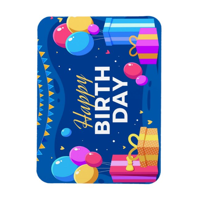 Happy Birthday Magnet (Vertical)