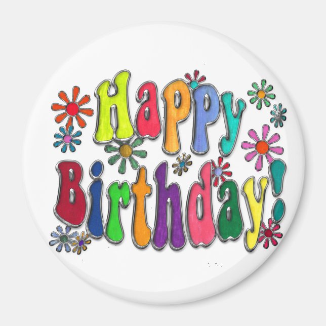 Happy Birthday Magnet (Front)