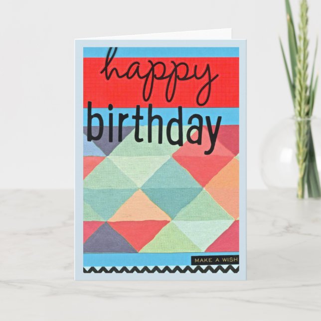 Happy Birthday, Make A Wish Card (Front)