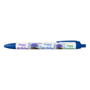 Happy Birthday Make A Wish Poodle Writing Pen