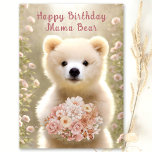 Happy Birthday Mama Bear Love You Beary Much Card<br><div class="desc">Beautiful Happy Birthday card not just for moms and not just for birthdays :). It could be also a Thank you card, Get well soon, Mothers day... Just personalise the text or leave some of it blank.  Please visit the store for the full line of products that are available and...</div>