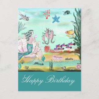 Happy Birthday Märchen Postcard