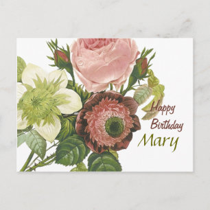 Happy Birthday Mary CC0129 Postcard