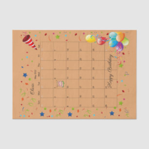 Happy Birthday May 2022 Tissue Paper