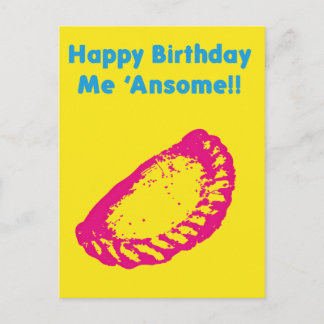 Happy Birthday me Ansome Postcard