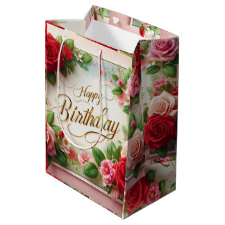 happy birthday medium gift bag
