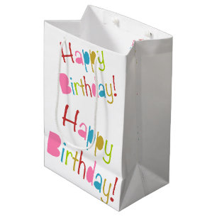 Happy Birthday Medium Gift Bag