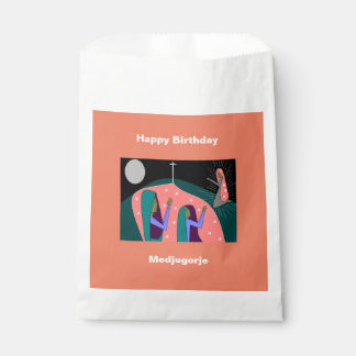 Happy Birthday Medjugorje Favour Bags