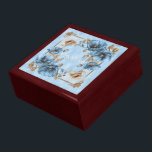 Happy Birthday Memere Blue Poppies Gift Box<br><div class="desc">Store your treasures or give a treasure gift box to someone as a beautiful gift. 
 Choices of wood frames are now available.
Many designs for different occasions are available in my store.</div>