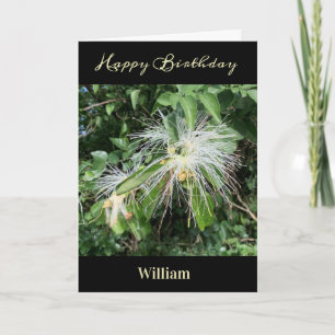 Happy Birthday Men Dad Nature Photo Personalize   Card