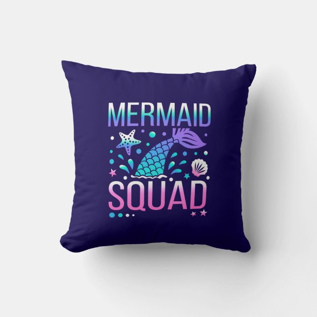Happy Birthday Mermaid Squad-68296 Cushion (Front)