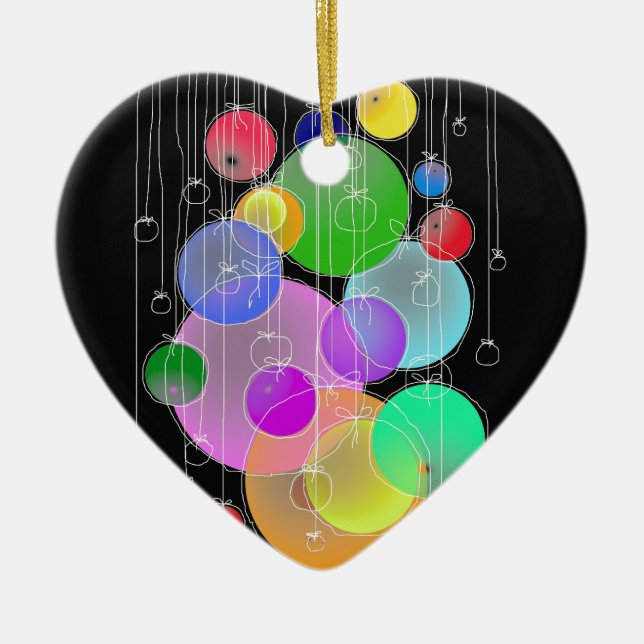 Happy Birthday & Merry Christmas... Ceramic Tree Decoration (Front)