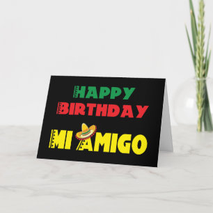 Happy Birthday Mi Amigo Card