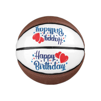 happy birthday mini basketball