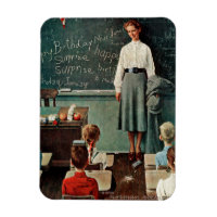 Happy Birthday, Miss Jones by Norman Rockwell