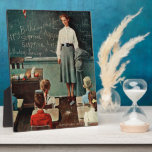 Happy Birthday, Miss Jones by Norman Rockwell Plaque<br><div class="desc">Happy Birthday, Miss Jones by Norman Rockwell | March 17, 1956</div>