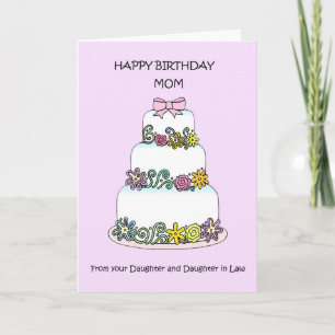 Happy Birthday Mom from Female Couple Card
