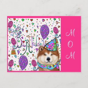 HAPPY BIRTHDAY MOM POSTCARD