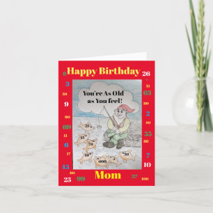 Happy Birthday Mom - you’re as old as you feel Card