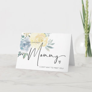 Happy Birthday Mommy From Baby Bump Mom to Be Card