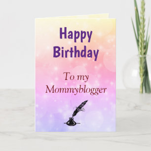 Happy Birthday Mommyblogger design Card