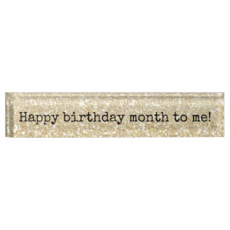 Happy Birthday Month Nameplate