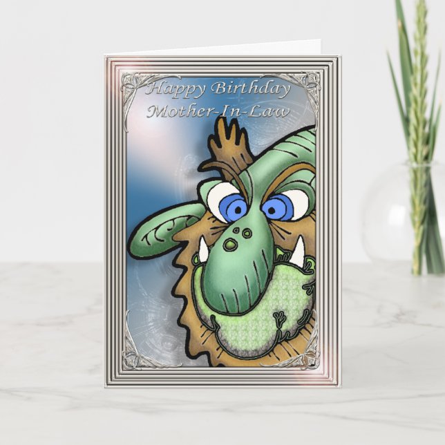 Happy Birthday Mother-In-Law Humorous Card (Front)