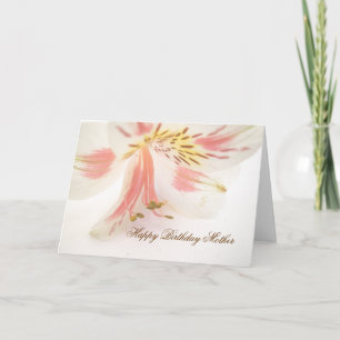 Happy Birthday Mother Lily Greeting Card