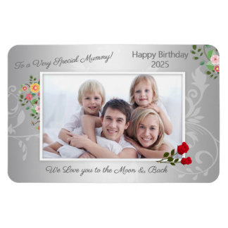Happy Birthday Mothers Day Mum Photo Magnet