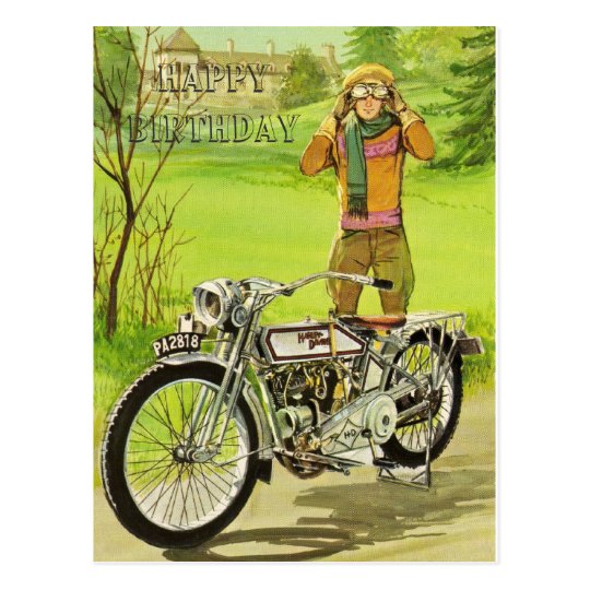 Happy Birthday Biker Cards &amp; Invitations | Zazzle.co.uk