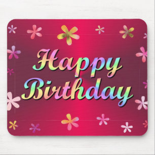 Happy Birthday Mouse Mat