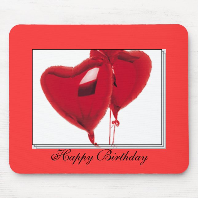 Happy Birthday Mouse Mat (Front)
