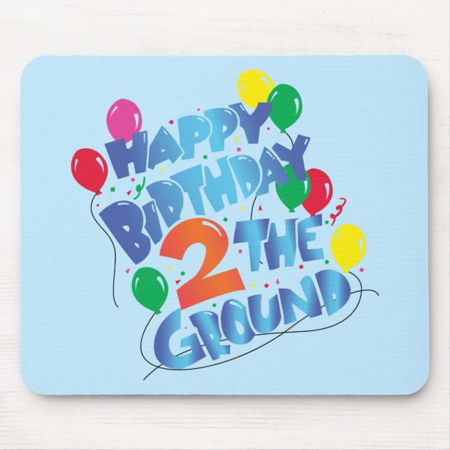 Happy Birthday Mouse Mat (Front)