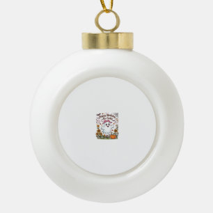 Happy Birthday Ms Emily Halloween Ghost Pumpkin Su Ceramic Ball Christmas Ornament