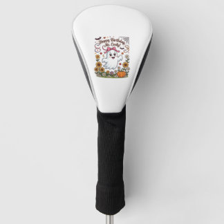 Happy Birthday Ms Emily Halloween Ghost Pumpkin Su Golf Head Cover