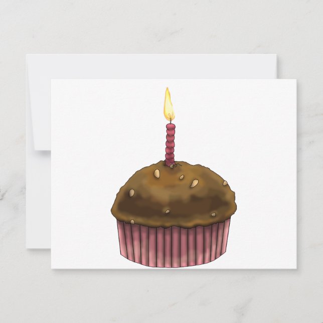 Happy Birthday Muffin Card (Front)