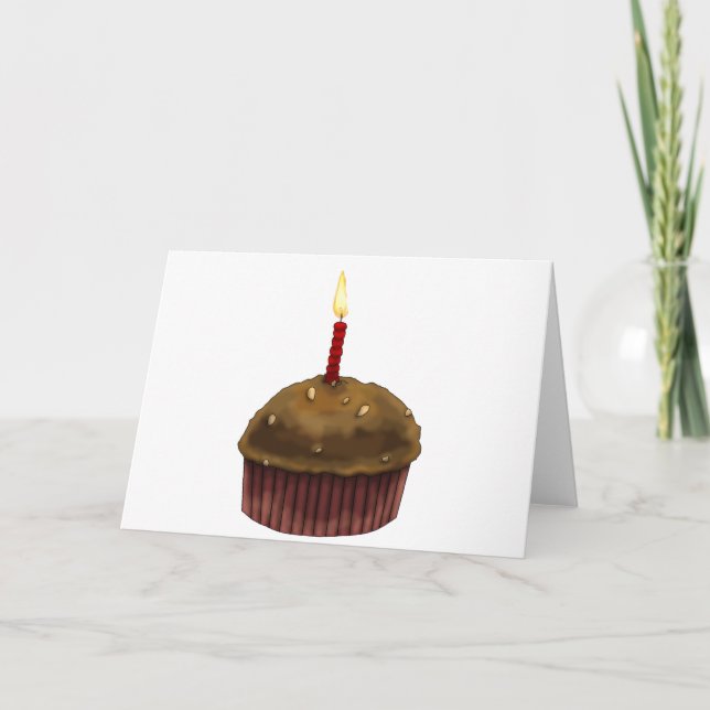 Happy Birthday Muffin Card (Front)