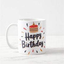 "Happy Birthday" Mug For Adults