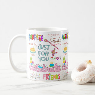 Happy Birthday Mug Friends Family Surprise