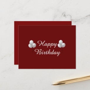 Happy Birthday Mug with Balloons Postcard