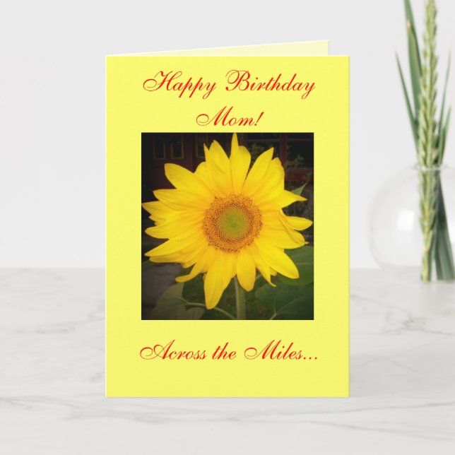 Happy Birthday Mum! Across the Miles Card (Front)