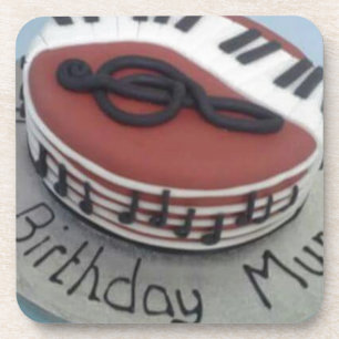 Happy birthday mum cake coaster