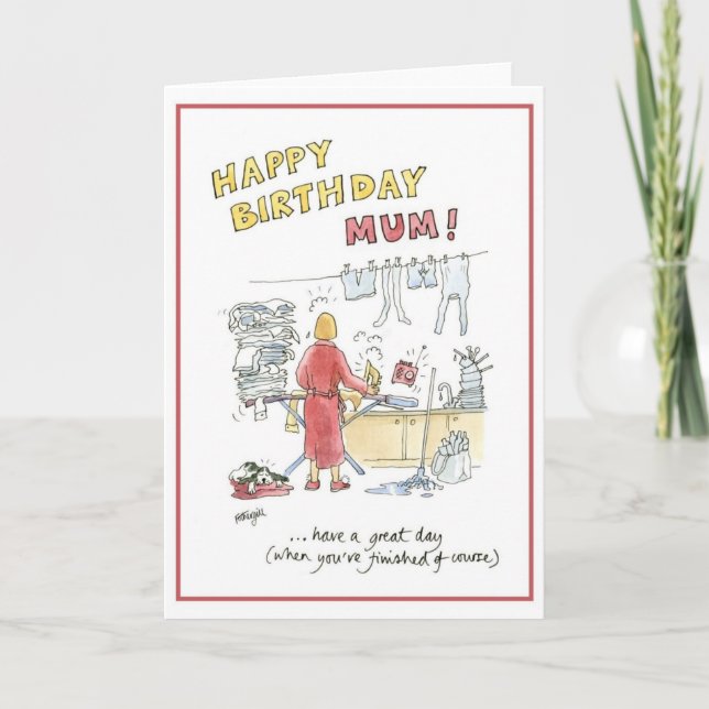 Happy birthday mum card (Front)