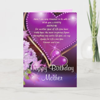 Happy Birthday Mum Card