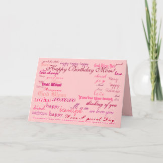 "Happy Birthday Mum!" card