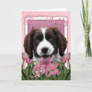 Happy Birthday Mum - English Springer Spaniel Card
