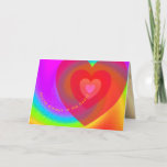 Happy Birthday Mum Folded Greeting Card<br><div class="desc">A colourful heartfelt design. It is captioned with; You’re always in my heart,  the sweetest and greatest,  Happy Birthday,  Mum. Love,  Riley</div>