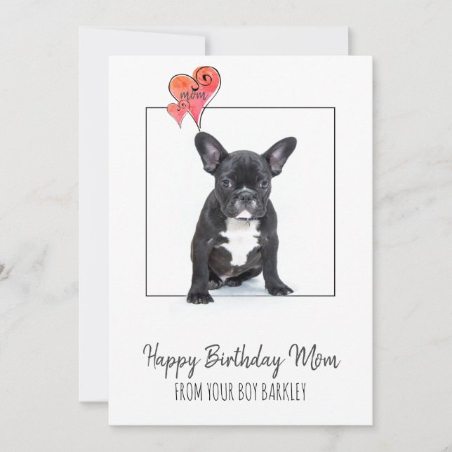 Happy Birthday Mum From Dog Holiday Card (Front)